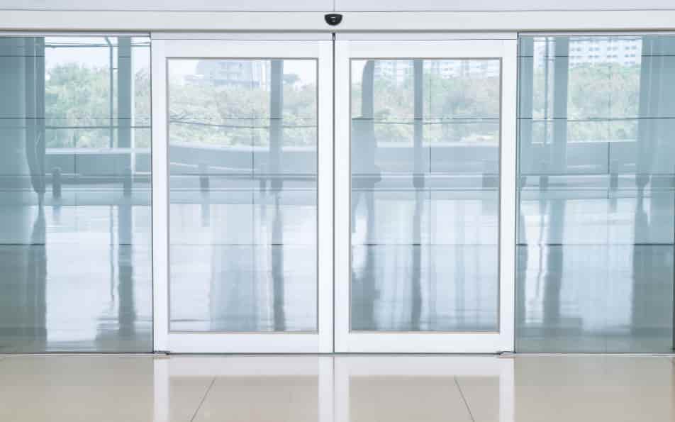 very white upvc door